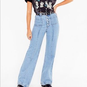 Wide leg jeans